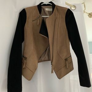 Cute Cropped Suede Jacket